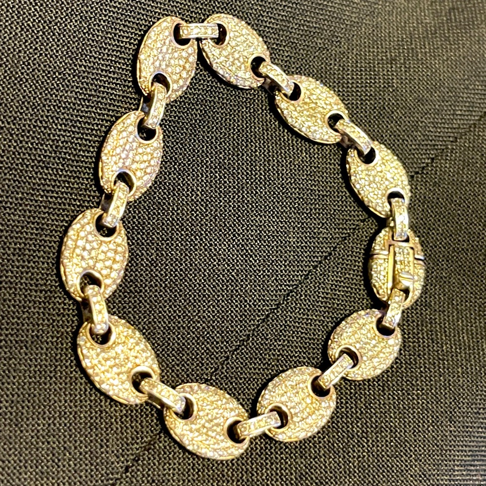 10 mm “Gucci” Link Style Iced Mariner Bracelet